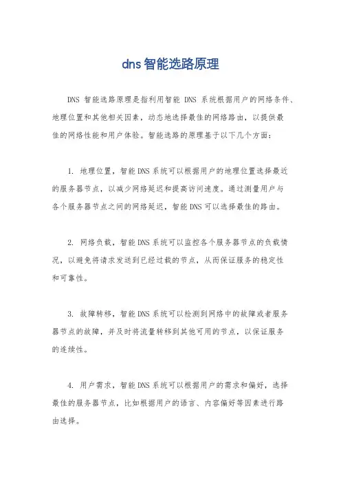 dns智能选路原理