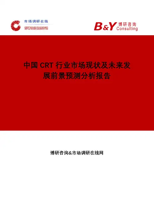 中国CRT行业市场现状及未来发展前景预测分析报告