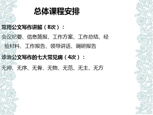 会议纪要的写法课件