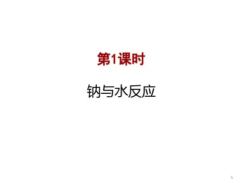 钠与水的反应ppt课件