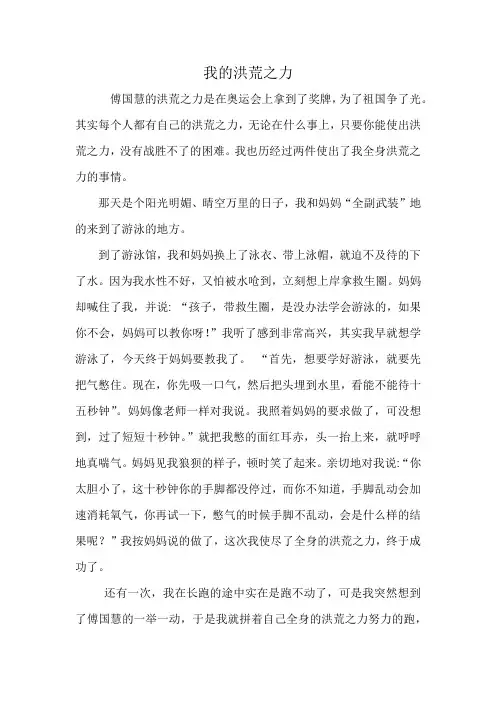 我的洪荒之力
