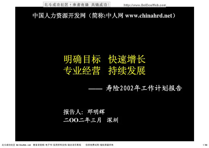 麦肯锡平安保险战略方案