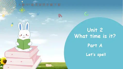 人教PEP四年级下册英语四下Unit 2 Part A 第三课时课件