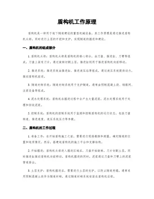 盾构机工作原理