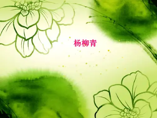 杨柳青课件人音版五线谱音乐四年级上册