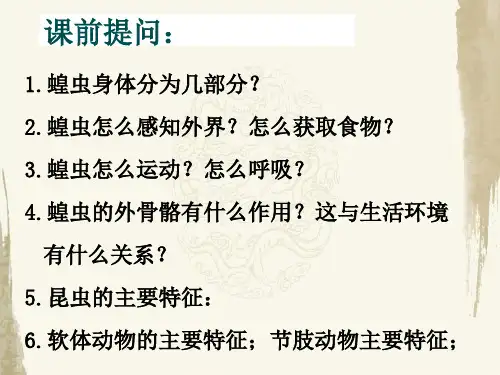 人教版生物八年级上册《第5单元第1章第4节》教学课件