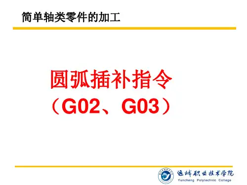 圆弧插补指令G0G03