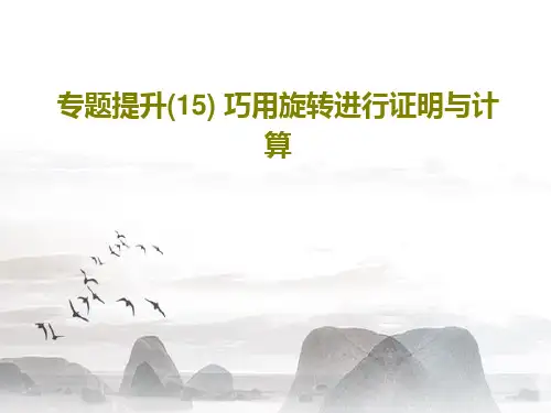专题提升(15) 巧用旋转进行证明与计算31页文档