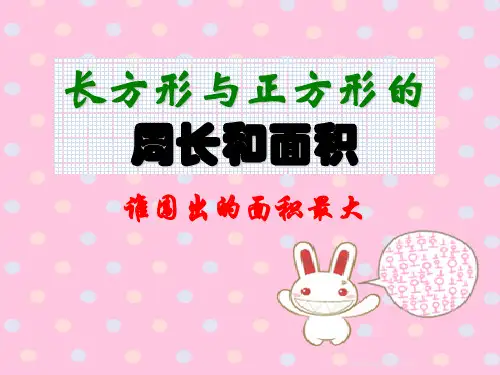 三年级下册数学课件-7.4  周长与面积 ▏沪教版   21张.ppt