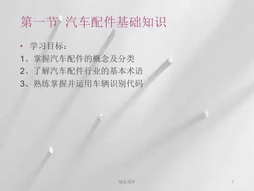 汽车配件营销ppt课件