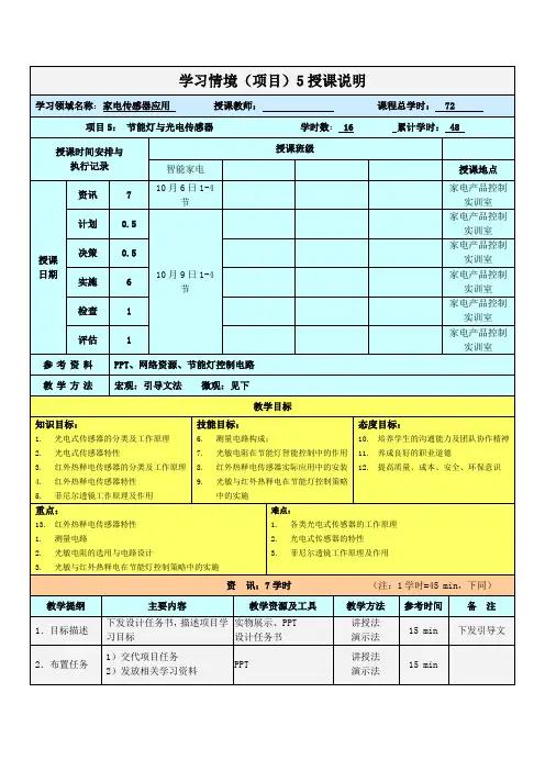 光电传感器及应用教案.