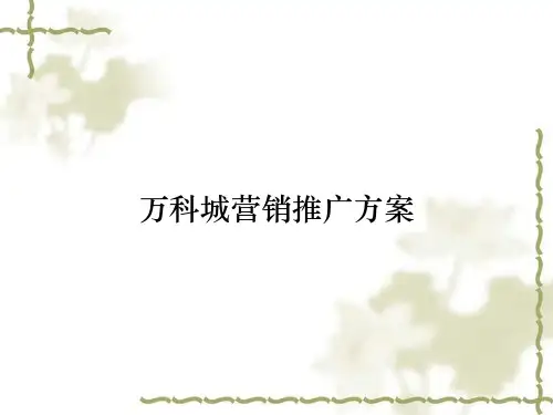 万科城营销推广方案