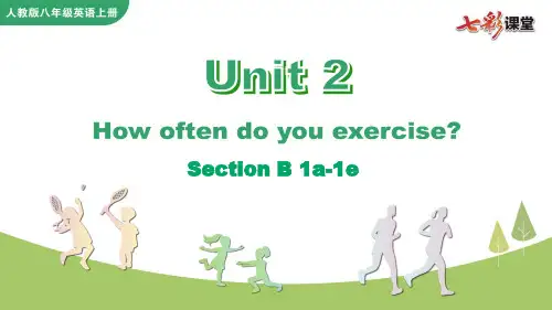 2020秋七彩课堂初中英语人教版八年级上册教学课件Unit 2 Section B 1a-1e