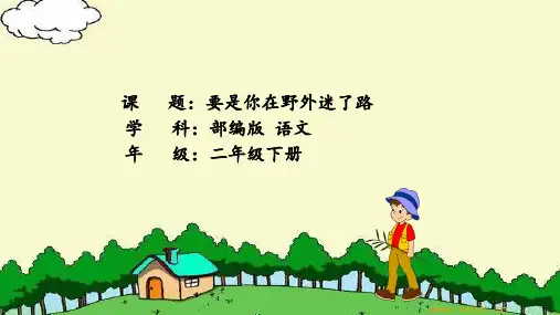 部编版  二年级 语文下册 17、要是你在野外迷了路 课件20张PPT