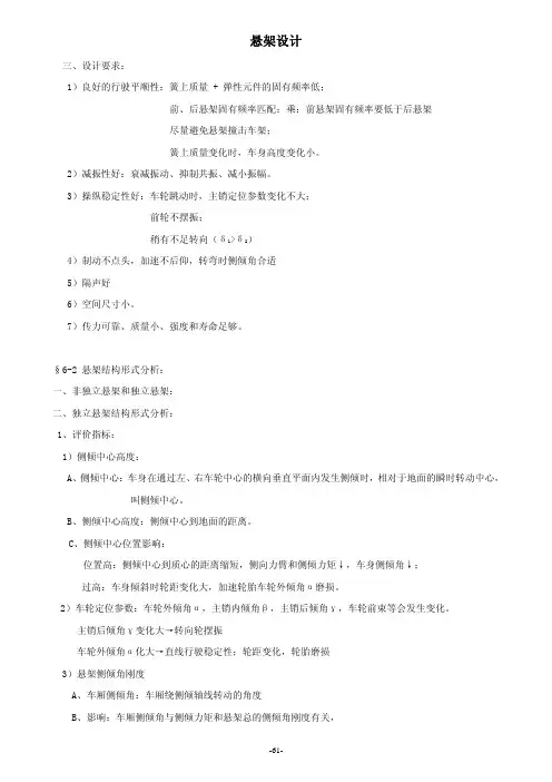 悬架设计