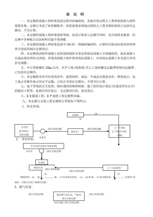 市政定额说明及计算规则