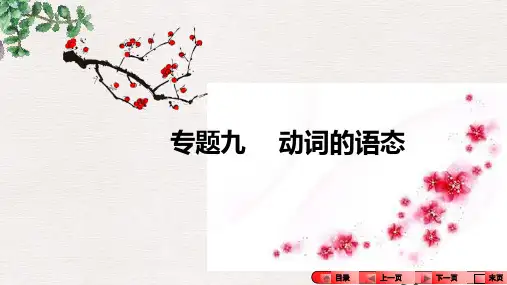 河南省中考英语语法专题突破专题九动词的语态课件