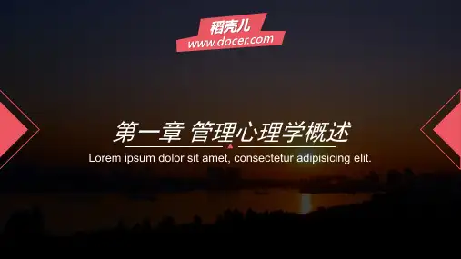 管理心理学概述(PPT42页)