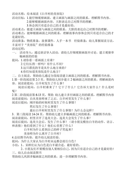 白羊村的美容院