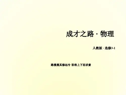 高中物理人教选修3-1课件 第3章 磁场