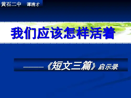 谭清才——短文三篇