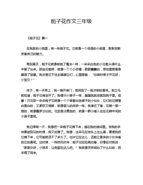 枙子花作文三年级