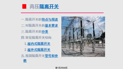 隔离开关与熔断器PPT课件
