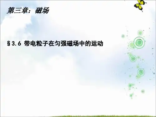 人教版高中物理选修3-1：第三章 3.6带电粒子在匀强磁场中的运动 课件3