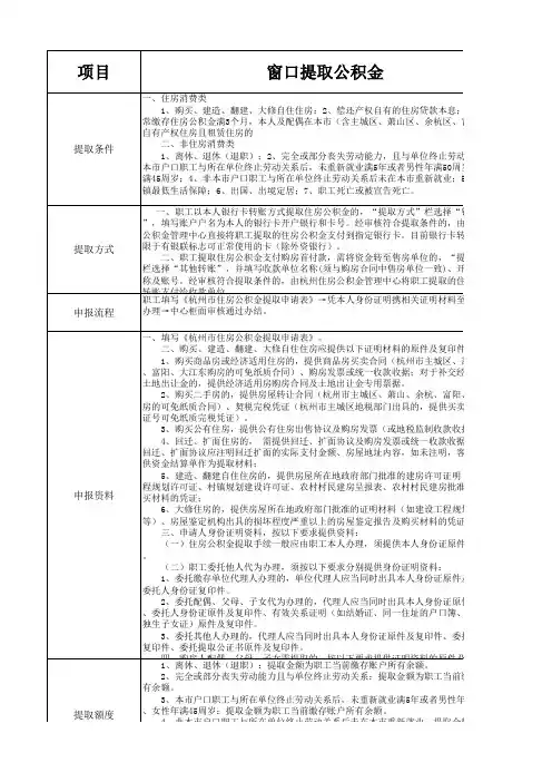 杭州公积金提取流程