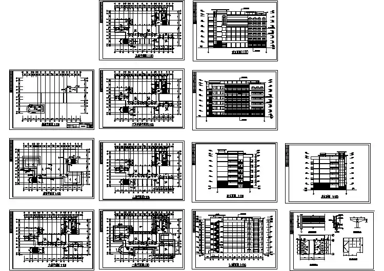 较受欢迎的中学高中教学楼建筑施工图（共13张）