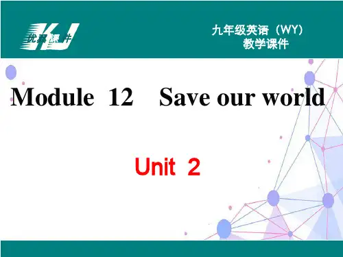 外研版九年级上册英语 M12 U2 教学课件