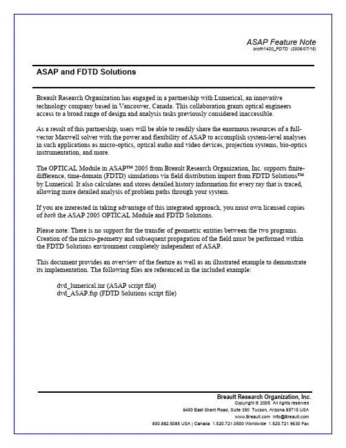 ASAP and FDTD Solutions