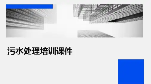 污水处理培训课件