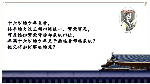 第12课 汉武帝巩固大一统王朝 课件(25张PPT)