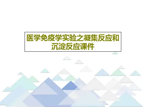 医学免疫学实验之凝集反应和沉淀反应课件16页PPT