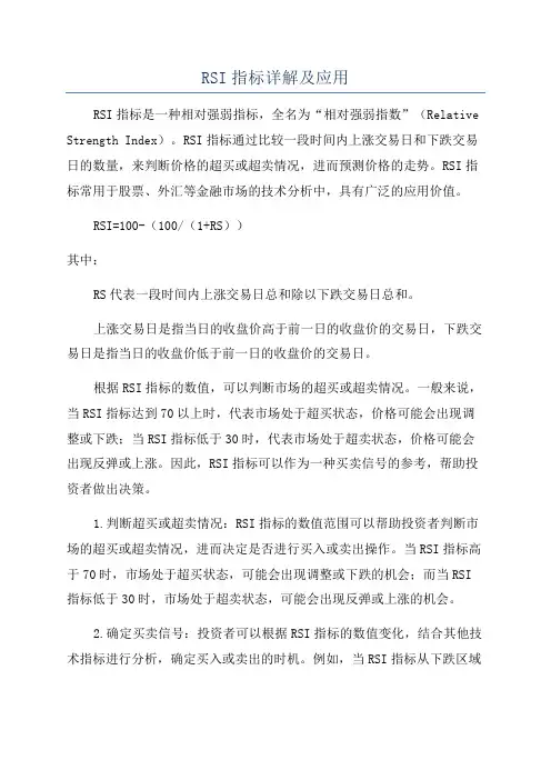 RSI指标详解及应用