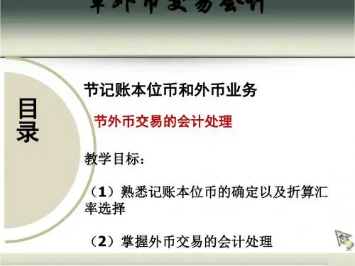 外币交易会计(PPT 78张)