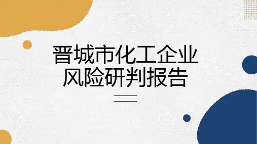 晋城市化工企业风险研判报告