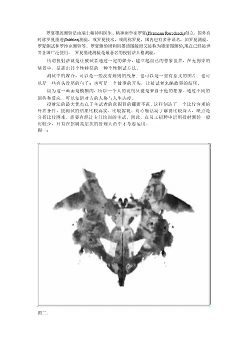 罗夏墨迹图测验(图文详解)