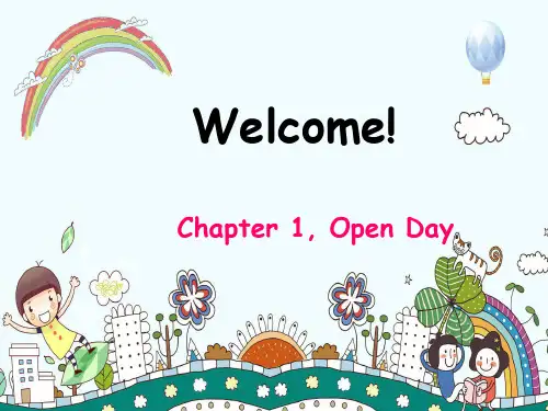 Chapter 1  Open Day(课件)-新思维小学英语3B