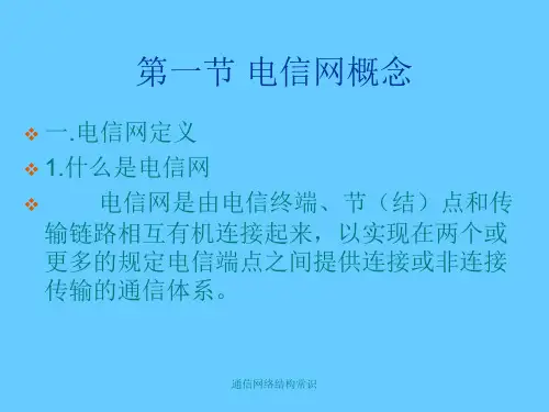 通信网络结构常识课件