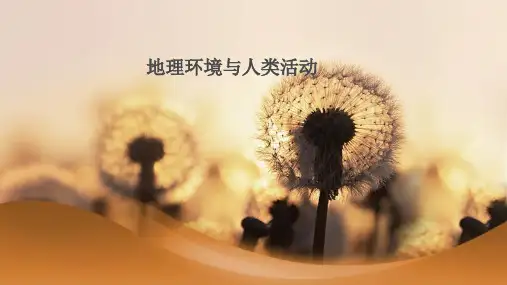 高考地理二轮复习专题之《地理环境与人类活动》课件(共93张PPT)