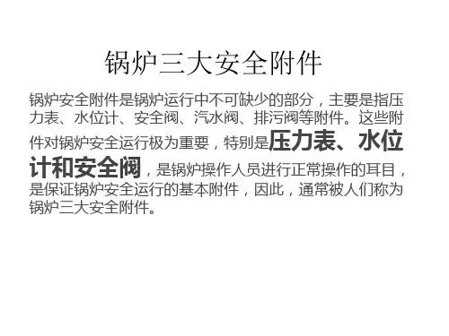 锅炉安全附件