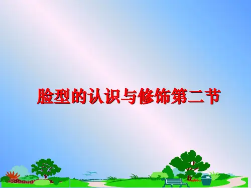 最新脸型的认识与修饰第二节
