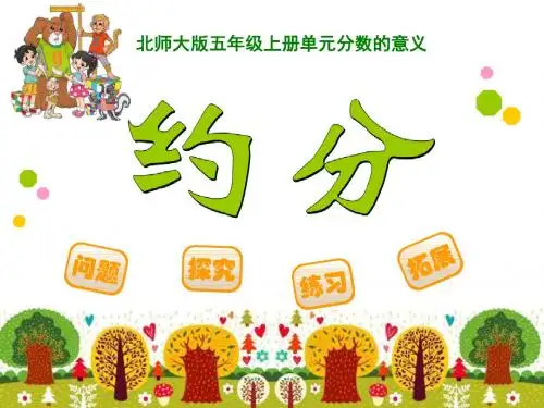 《约分》分数的意义PPT课件