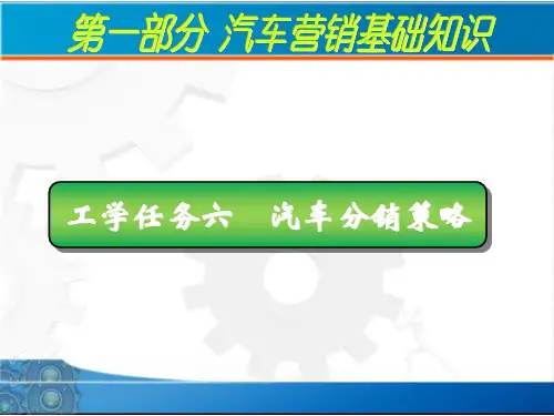 汽车分销策略培训课件