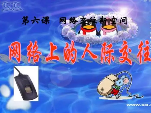 网络上的 人际交往PPT课件