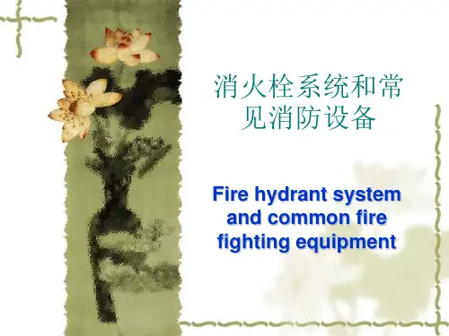 消火栓系统概述.