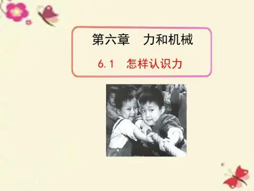 广东省化州市第一初级中学八年级物理下册《6.1怎样认识力》课件(新版)粤教沪版