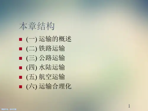 物流运输管理PPT课件